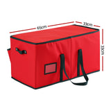 NNEDSZ Jingle Jollys Christmas Baubles Storage Box 128 Slots Decor Ornaments Container