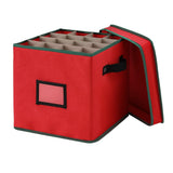 NNEDSZ Jingle Jollys Christmas Baubles Storage Box 64 Dividers Xmas Ornaments Container