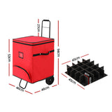 NNEDSZ Christmas Baubles Storage Cart Roller 125 Dividers