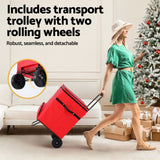 NNEDSZ Christmas Baubles Storage Cart Roller 125 Dividers