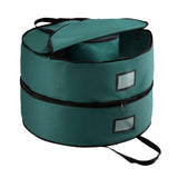 NNEDSZ Jingle Jollys Christmas Garland Wreath Storage Bag 2-Tier Ornaments Holder 60cm