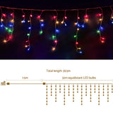 NNEDSZ 32M Christmas Lights Icicle Light 960 LED Multi-coloured Jingle Jollys