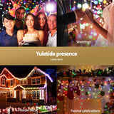 NNEDSZ 32M Christmas Lights Icicle Light 960 LED Multi-coloured Jingle Jollys