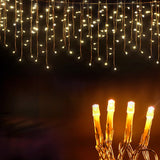 NNEDSZ 32M Christmas Lights Icicle Light 960 LED Warm White Jingle Jollys