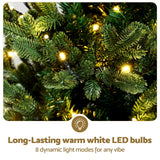 NNEDSZ Jingle Jollys Christmas Tree 1.2M LED Potted Xmas Tree Party Decor 8 Light Modes