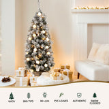 NNEDSZ Christmas Tree 1.2M Potted Snowy Xmas Tree