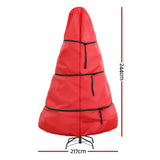 NNEDSZ Jingle Jollys Christmas Tree Storage Bag Fits Up to 8ft Tree Xmas Bag Zipper Red