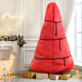 NNEDSZ Jingle Jollys Christmas Tree Storage Bag Fits Up to 8ft Tree Xmas Bag Zipper Red