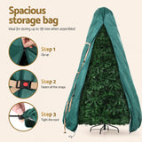 NNEDSZ Jingle Jollys Christmas Tree Storage Bag Fits Up to 9ft Tree Xmas Bag Green