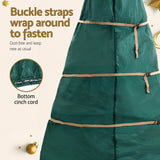 NNEDSZ Jingle Jollys Christmas Tree Storage Bag Fits Up to 9ft Tree Xmas Bag Green