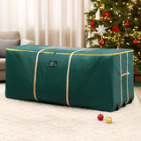 NNEDSZ Jingle Jollys Christmas Tree Storage Bag Up to 10ft Visible Handle Wheels Green