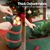 NNEDSZ Christmas Tree Baubles Storage Bag Set Ornaments Container Box