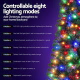 NNEDSZ Jingle Jollys Christmas Tree 1.8M LED Corner Xmas Tree Half 8 Modes Multi-color