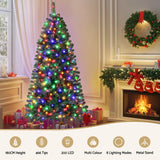 NNEDSZ Jingle Jollys Christmas Tree 1.8M LED Corner Xmas Tree Half 8 Modes Multi-color