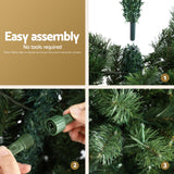 NNEDSZ Jingle Jollys Christmas Tree 1.8M LED Corner Xmas Tree Half 8 Modes Multi-color