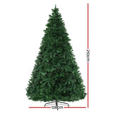 NNEDSZ Jingle Jollys Christmas Tree 2.1m Xmas Tree Decoration 8 Light Mode Multi Colour