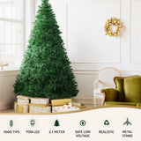 NNEDSZ Jingle Jollys Christmas Tree 2.1m Xmas Tree Decoration 8 Light Mode Multi Colour