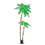 NNEDSZ Jingle Jollys Christmas Tree 2.1m LED Lighted Xmas Palm Trees Party Decorations