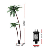 NNEDSZ Jingle Jollys Christmas Tree 2.1m LED Lighted Xmas Palm Trees Party Decorations