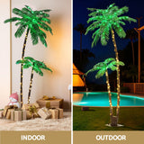 NNEDSZ Jingle Jollys Christmas Tree 2.1m LED Lighted Xmas Palm Trees Party Decorations