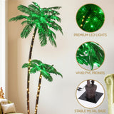NNEDSZ Jingle Jollys Christmas Tree 2.1m LED Lighted Xmas Palm Trees Party Decorations