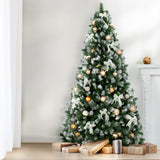 NNEDSZ Jingle Jollys 2.7M Christmas Tree with Pine Needle Snowy Xmas Tree 1765 Tips