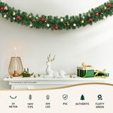 NNEDSZ 20M Christmas Garland LED Lights Party Xmas Decorations 1400 Tips