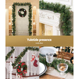 NNEDSZ Jingle Jollys 1.8m Christmas Garland with LED lights Party Xmas Decorations
