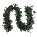 NNEDSZ Jingle Jollys 2.4m Christmas Garland with LED Lights Decorations Xmas Party