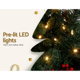 NNEDSZ Jingle Jollys 2.4m Christmas Garland with LED Lights Decorations Xmas Party