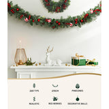 NNEDSZ Jingle Jollys 2.7m Christmas Garland with Decorations Xmas Wedding Party