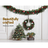 NNEDSZ Jingle Jollys 2.7m Christmas Garland with Decorations Xmas Wedding Party