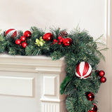 NNEDSZ Jingle Jollys 2.7m Christmas Garland with Decorations Xmas Wedding Party