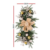 NNEDSZ Jingle Jollys Hanging Christmas Garland 45cm Staircase Door Party Decor