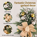 NNEDSZ Jingle Jollys Hanging Christmas Garland 45cm Staircase Door Party Decor