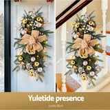 NNEDSZ Jingle Jollys Hanging Christmas Garland 45cm Staircase Door Party Decor