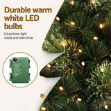 NNEDSZ Tabletop Christmas Tree 60CM 8 Light Modes Timer Function
