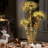 NNEDSZ Jingle Jollys Christmas Tree 3-in-1 LED Xmas Palm Tree Party Decor 1.2/1.5/1.8M