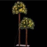 NNEDSZ Jingle Jollys Christmas Tree 1.5+1m LED Xmas Palm Tree Party Decorations 2 in 1