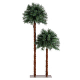 NNEDSZ Jingle Jollys Christmas Tree 1.5+1m LED Xmas Palm Tree Party Decorations 2 in 1
