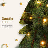 NNEDSZ Jingle Jollys Christmas Tree 1.5+1m LED Xmas Palm Tree Party Decorations 2 in 1