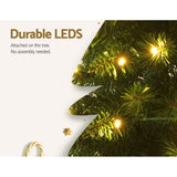 NNEDSZ Jingle Jollys Christmas Tree 1.8m Pre-Lit 200 LED Lights Xmas Tree Decorations