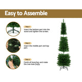 NNEDSZ Jingle Jollys Christmas Tree 1.8m Pre-Lit 200 LED Lights Xmas Tree Decorations