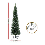 NNEDSZ Jingle Jollys Christmas Tree 1.8m Xmas Tree Decorations Snowy 300 Tips