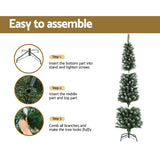 NNEDSZ Jingle Jollys Christmas Tree 1.8m Xmas Tree Decorations Snowy 300 Tips
