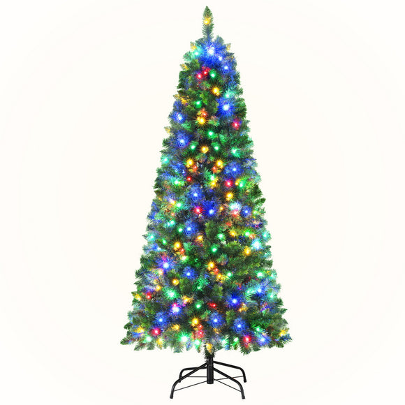 NNEDSZ Jingle Jollys 1.8M Pre-lit Christmas Tree 8 Mode Multi Colour 200 LED Light Xmas