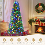 NNEDSZ Jingle Jollys 1.8M Pre-lit Christmas Tree 8 Mode Multi Colour 200 LED Light Xmas