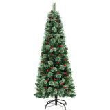 NNEDSZ Jingle Jollys Christmas Tree 1.8M LED Xmas Tree Party Decorations Red Barries