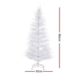 NNEDSZ Jingle Jollys 1.8M LED Christmas Tree 8 Modes Adjustable Multi Color Light Snowy