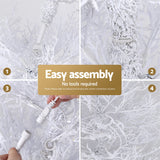 NNEDSZ Jingle Jollys 1.8M LED Christmas Tree 8 Modes Adjustable Multi Color Light Snowy